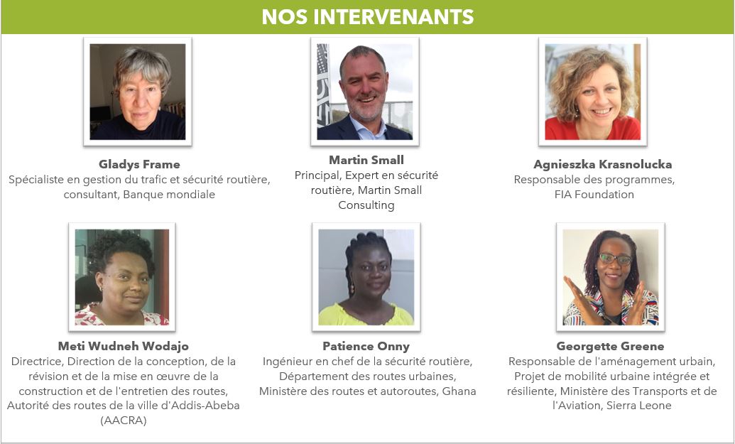 Intervenants du webinaire