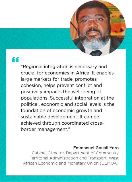 Testimonial of Mr. Emmanuel Gouali Yoro Cabinet Director, Department of Community Territorial Administration and Transport (DATC), West African Economic and Monetary Union (UEMOA)