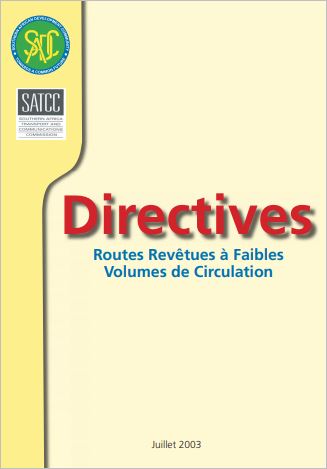 Directive de la CDAA sur des routes revêtues à faibles volumes de circulation