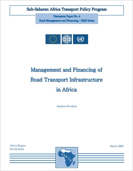 Management and Financing of Road Transport Infrastructure in Africa