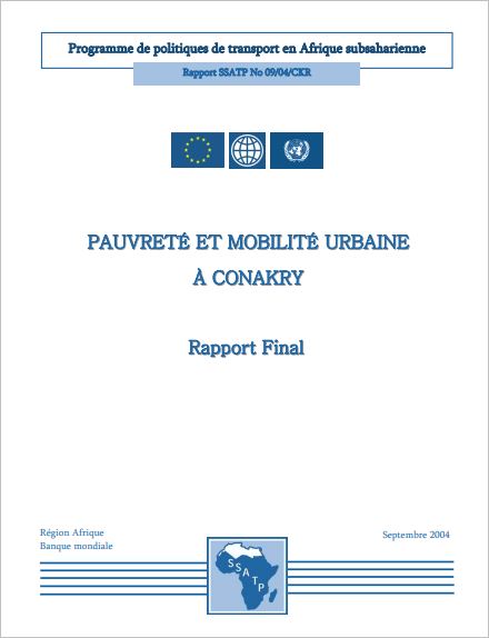 Pauvreté et mobilité urbaine à Conakry