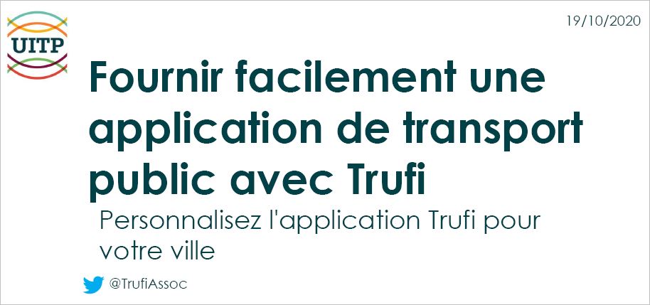 3ème webinaire de l'UITP et du SSATP : Présentation sur l'application Trufi