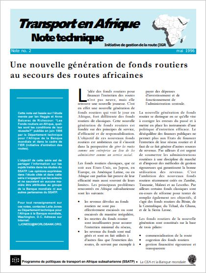 Une nouvelle génération de fonds routiers au secours des routes africaines