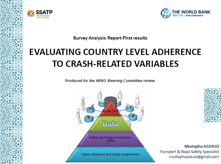 Survey Analysis Report - First Results: Evaluating Country Level Adherence to Crash-Related Variables