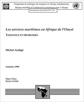 Les services maritimes en Afrique de l’Ouest -- Tendance et Problèmes