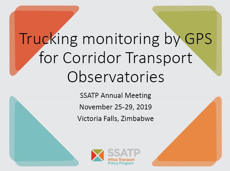 Truck Monitoring by GPS for Corridor Transport Observatories