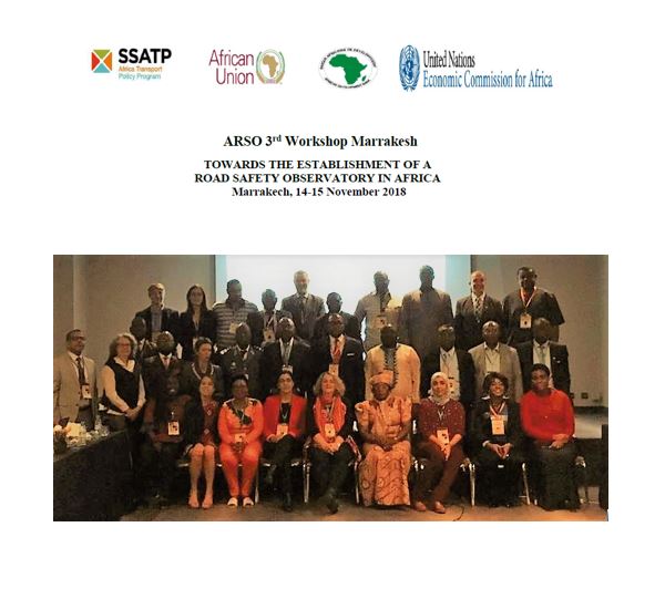 3rd ARSO Workshop in Marrakesh: Towards the Establishment of a Road Safety Observatory in Africa