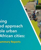 Mainstreaming an integrated approach to sustainable urban mobility in African cities