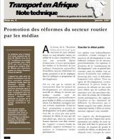 Promotion des réformes du secteur routier par les médias